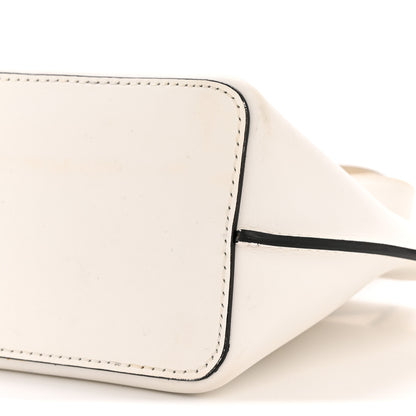 Versace Vitello Mini Virtus Bucket Bag White 9 of 13