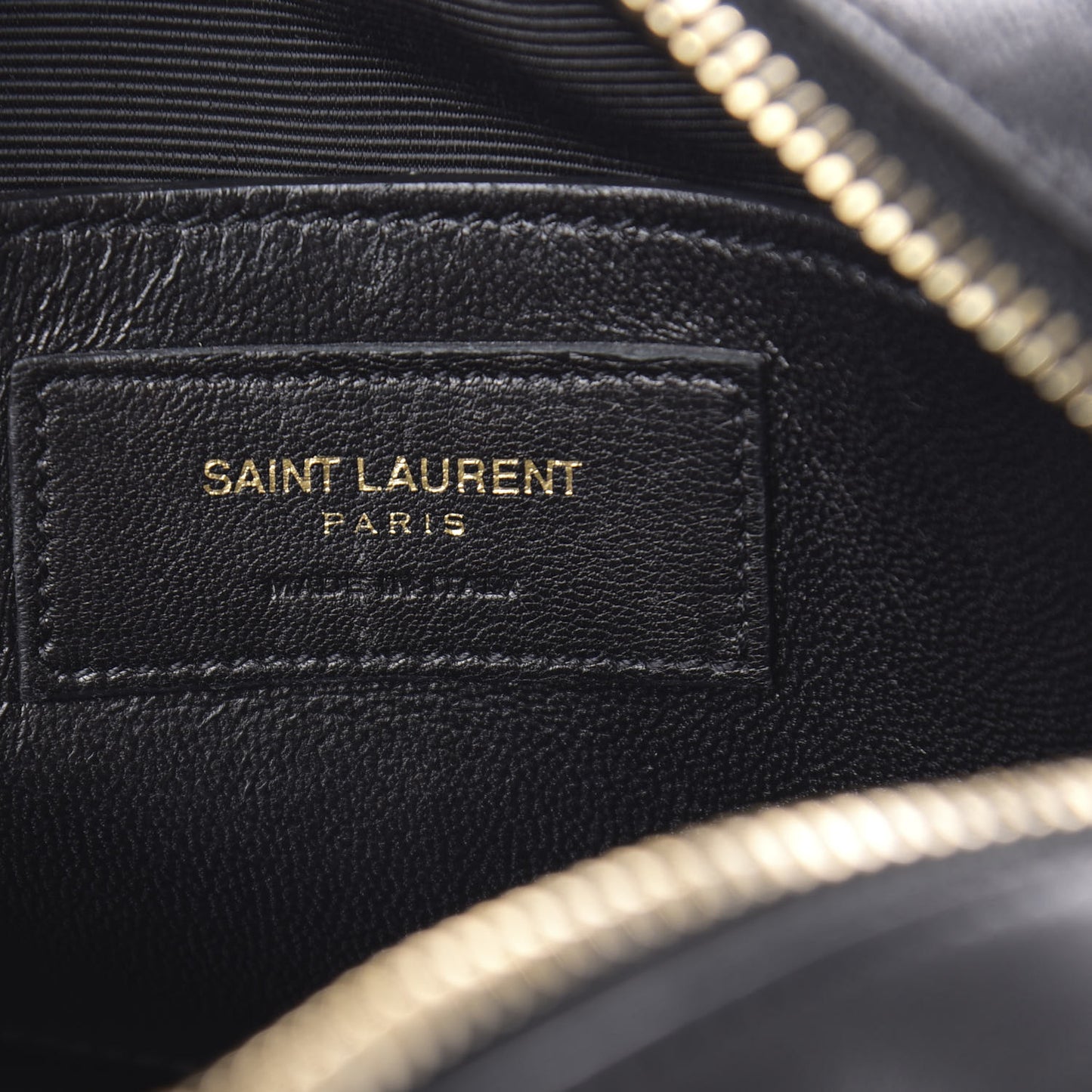 Lambskin Chevron Small Classic Monogram Camera Bag Black