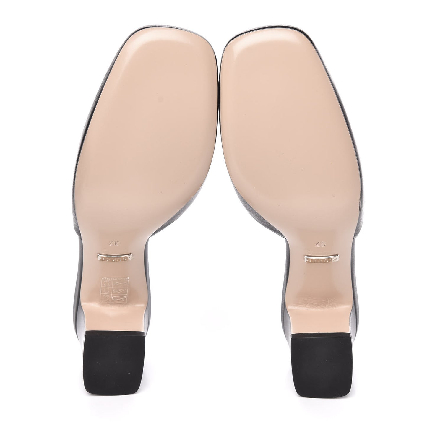 Malaga Kid Crystal Square G Madelyn Mules 37 Black