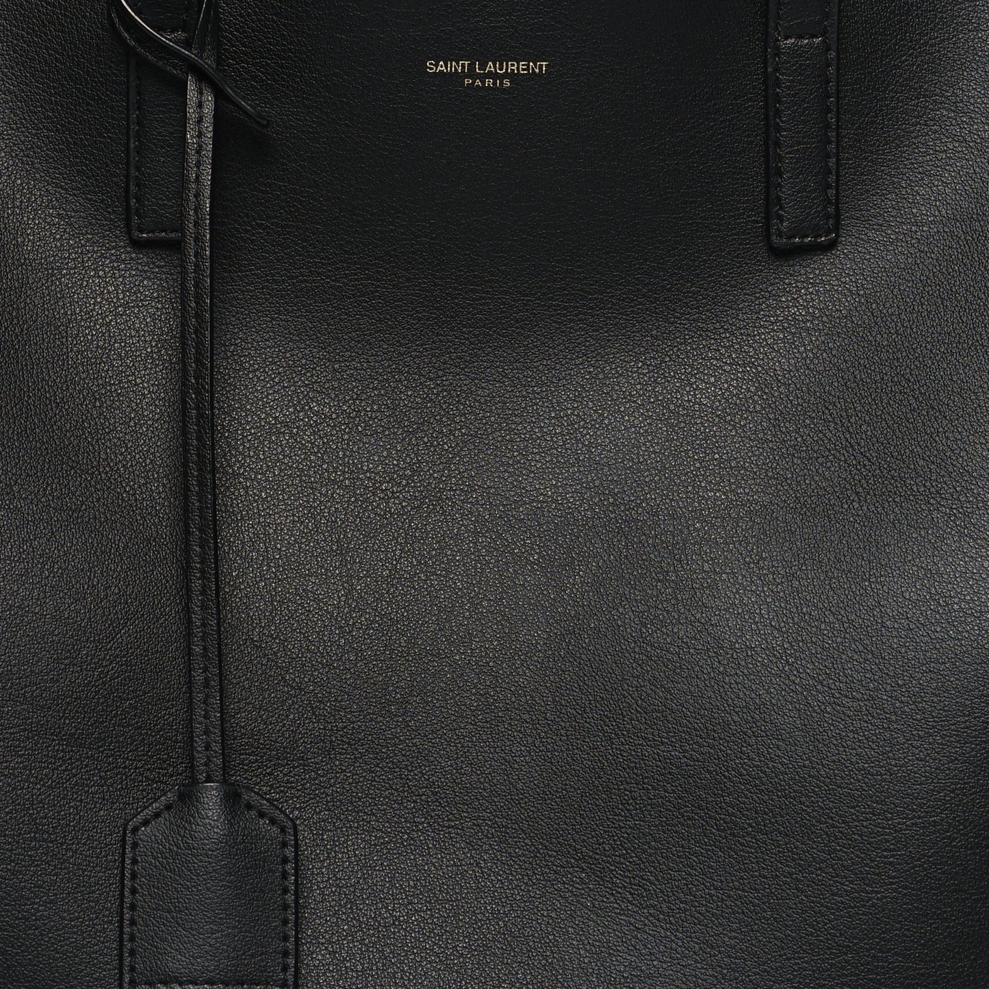 Calfskin Large Shopping Tote Black