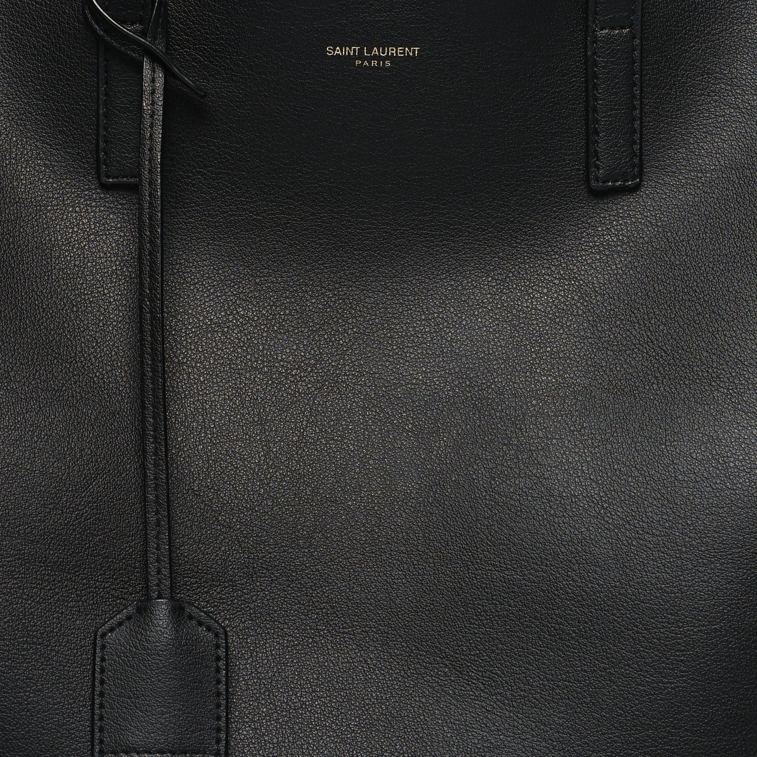 Saint Laurent Calfskin Large Shopping Tote Black 10 of 12