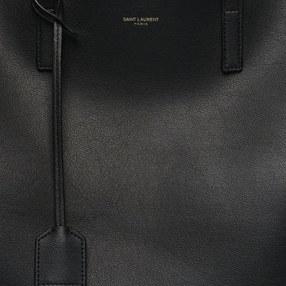 Saint Laurent Calfskin Large Shopping Tote Black 10 of 12