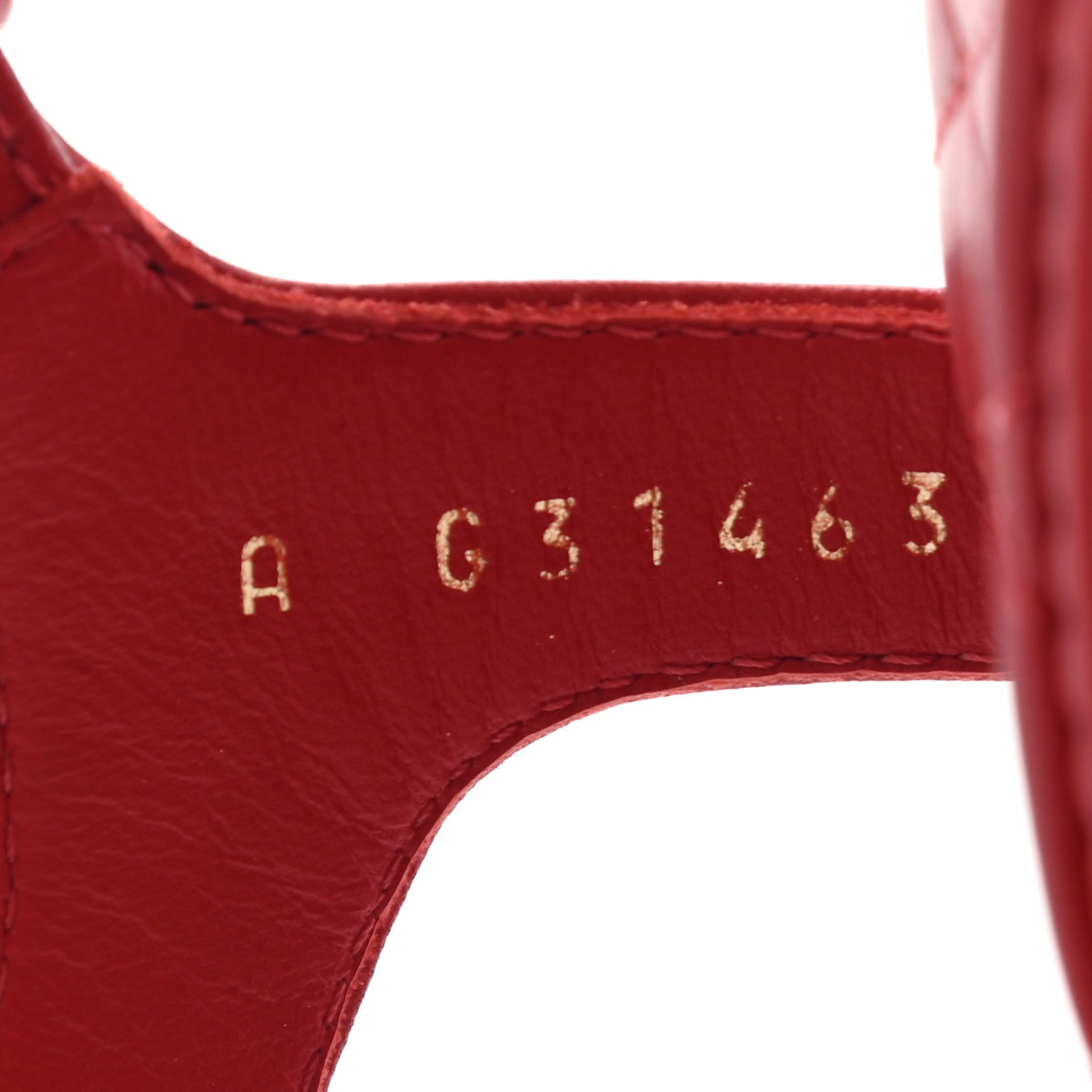 Chanel Lambskin Chain CC Logo Thong Sandals 38.5 Red 8 of 9