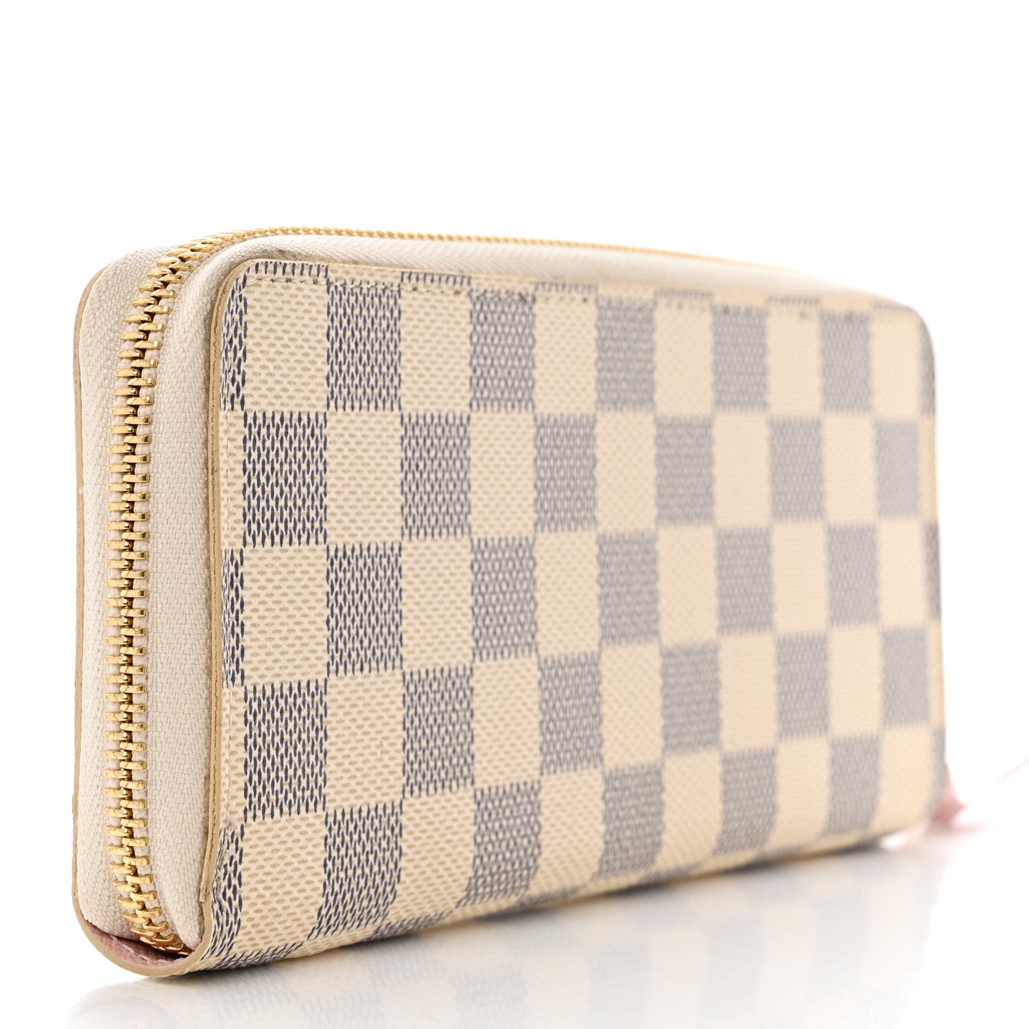 Louis Vuitton Damier Azur Clemence Wallet Rose Ballerine 3 of 10