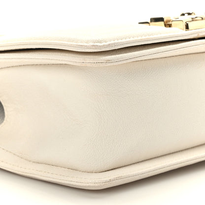 Chanel Caviar Chevron Quilted Small Boy Flap White 8 of 9