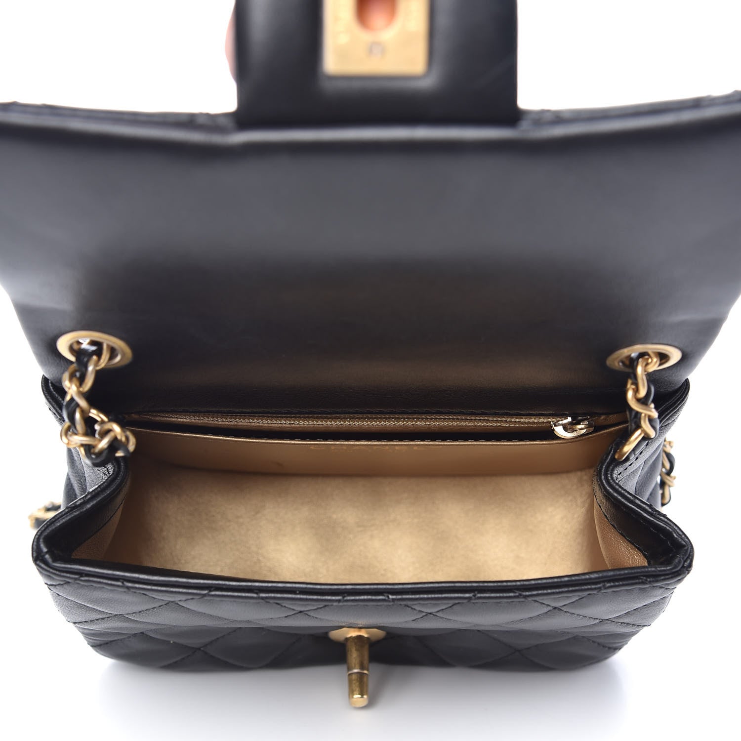 Chanel Lambskin Quilted Mini Pearl Crush Flap Black 5 of 9