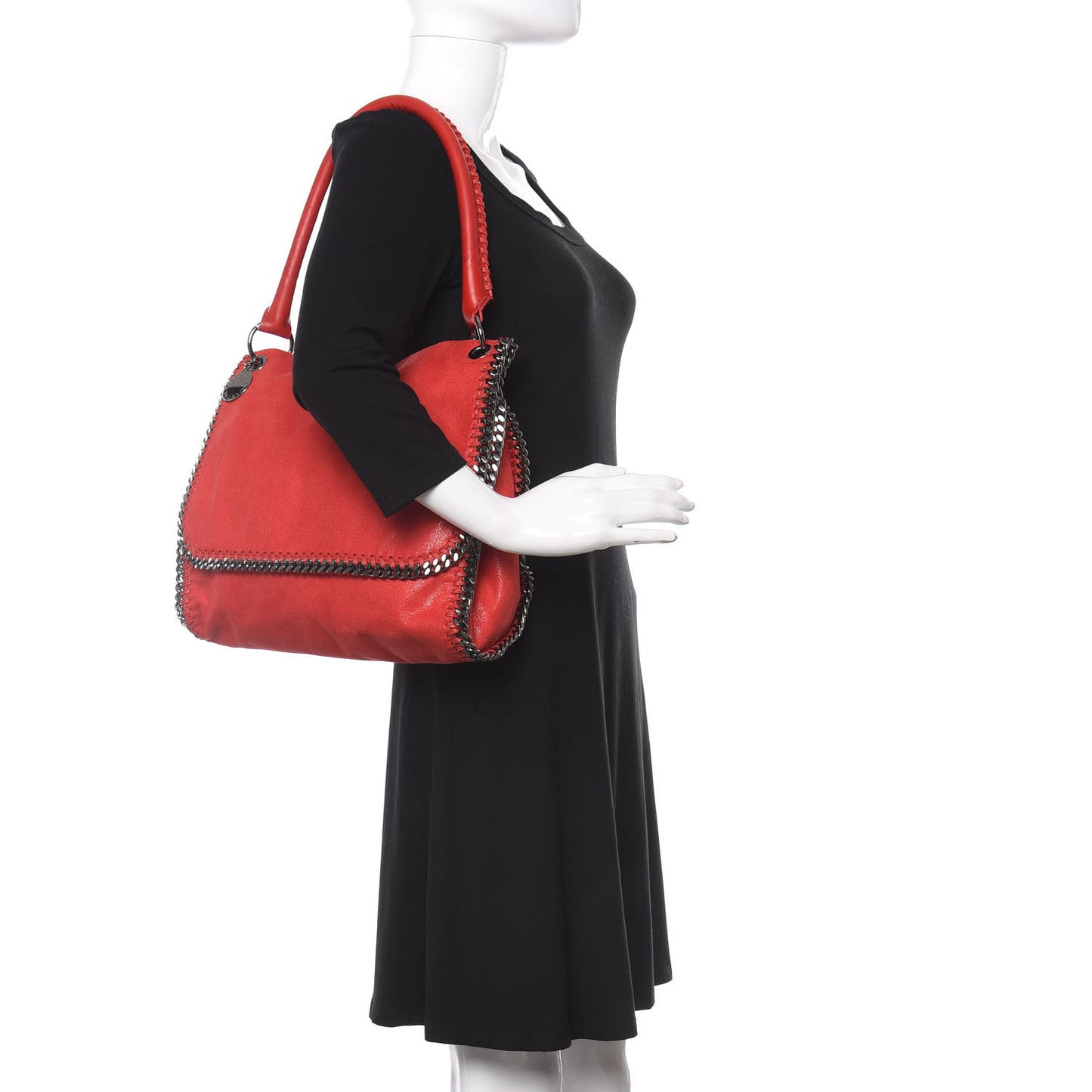 Shaggy Deer Falabella Shoulder Bag Red