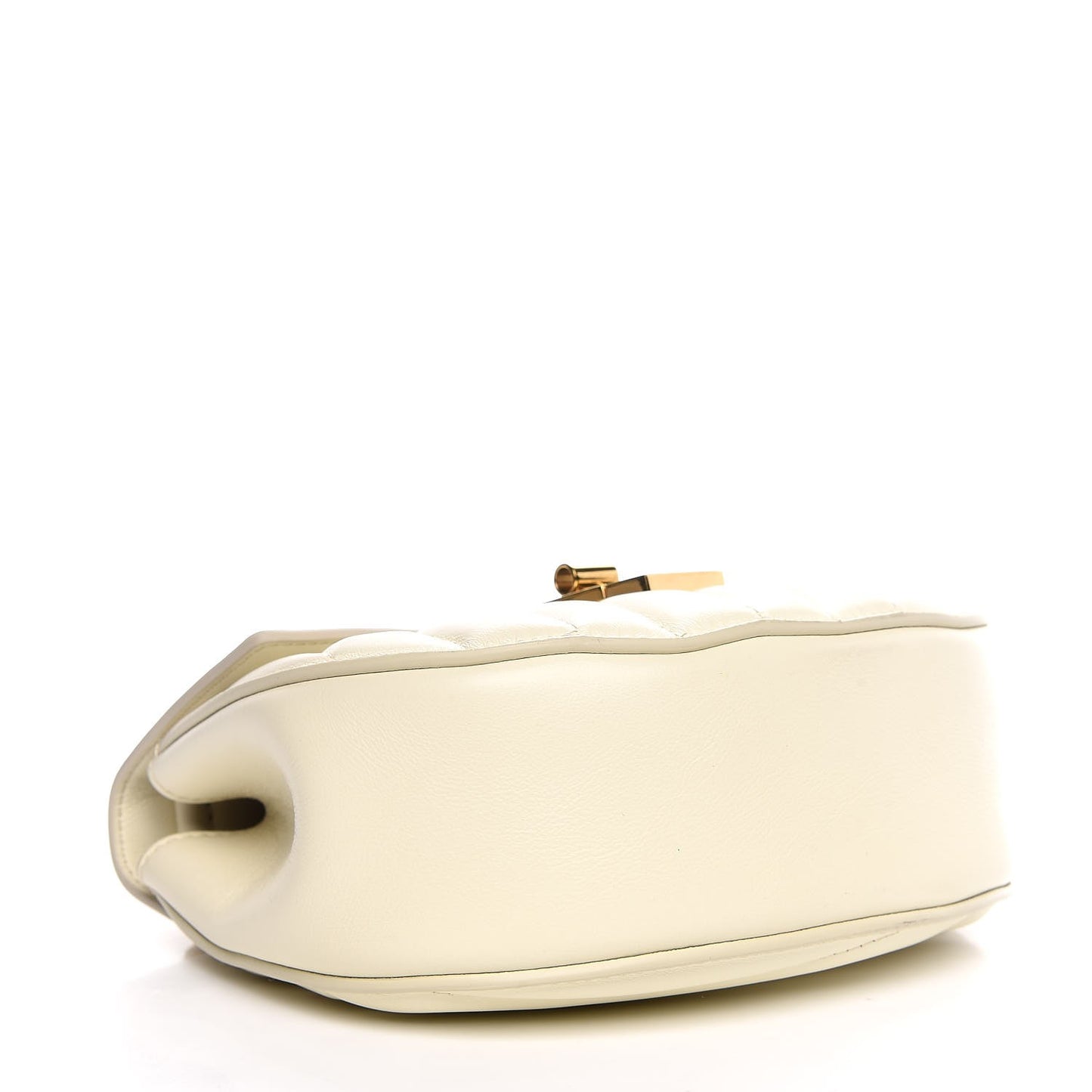 Calfskin Quilted Mini Drew Bijou Shoulder Bag Natural White