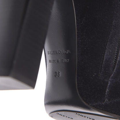 Balenciaga Smooth Velvet Ankle Boots 38 Black 6 of 9