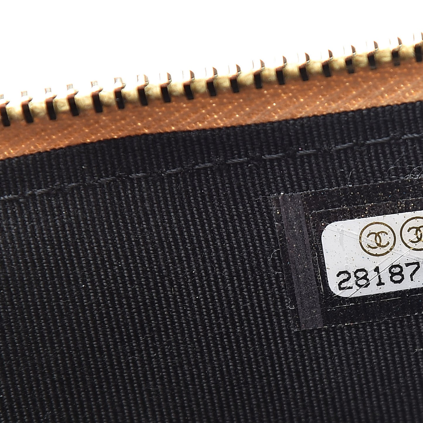 Calfskin Crocodile Embossed Cocodile Classic Flat Wallet Pouch Gold