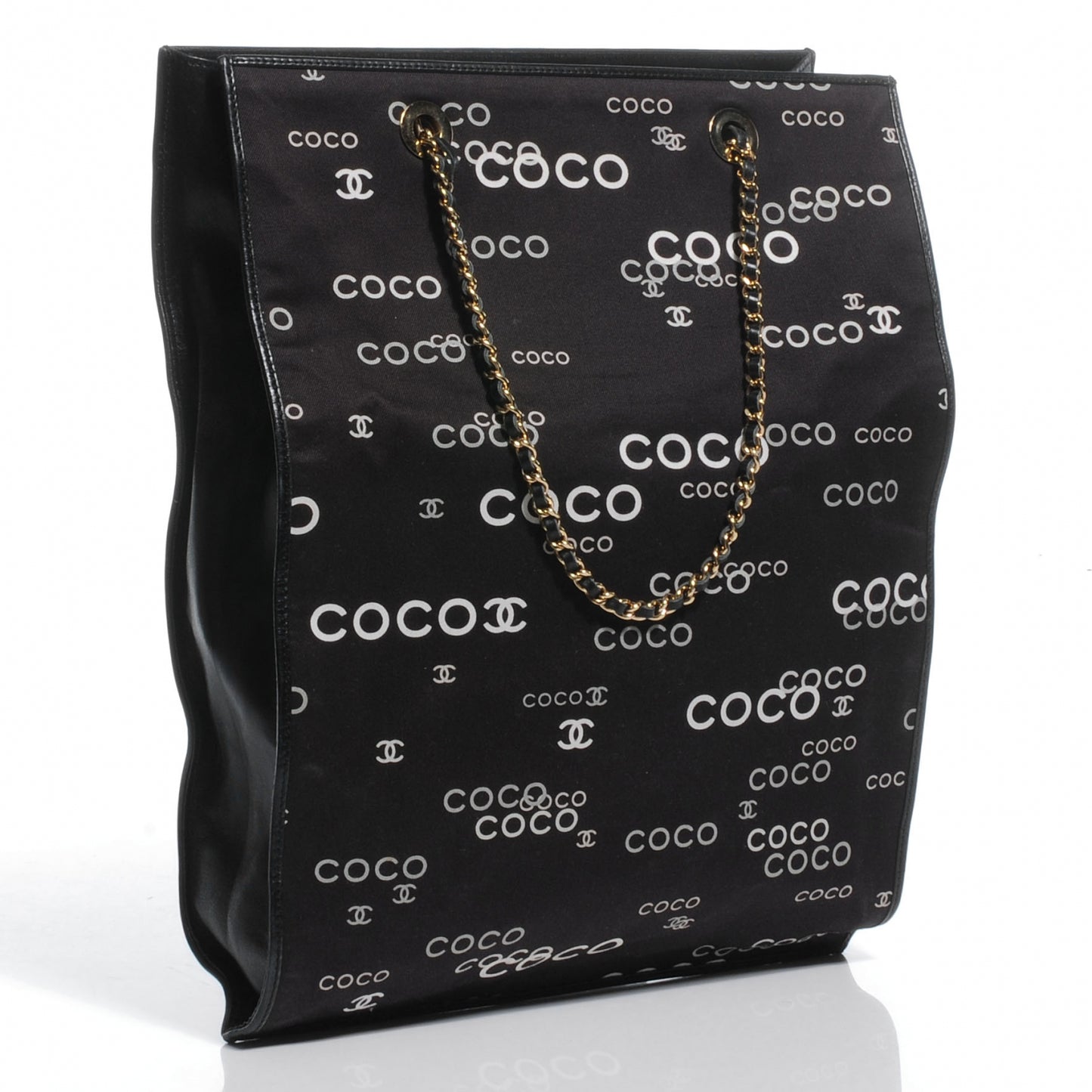 Canvas Coco Shopping Tote Black
