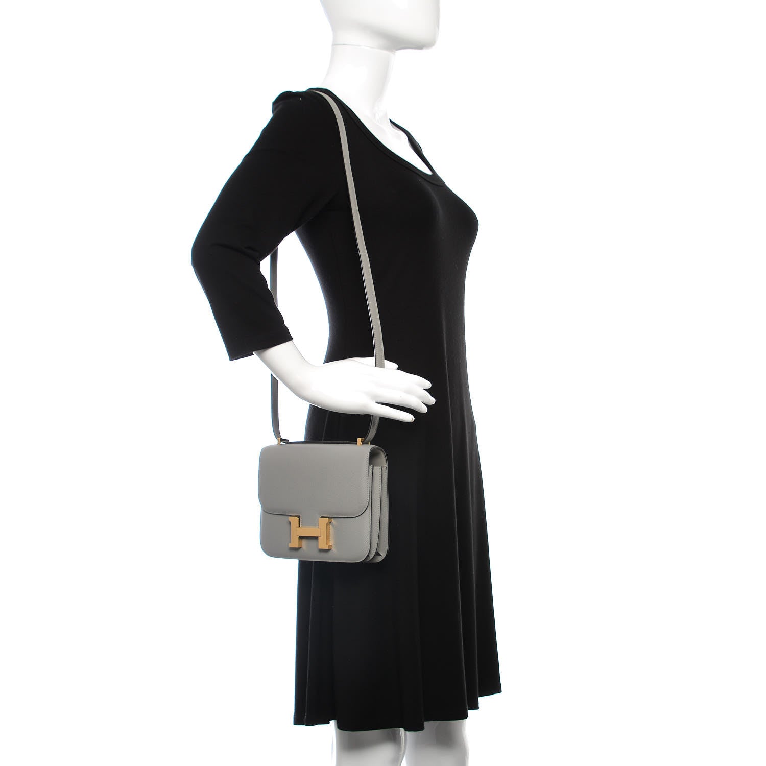Hermes Epsom Constance 18 Gris Mouette 2 of 18