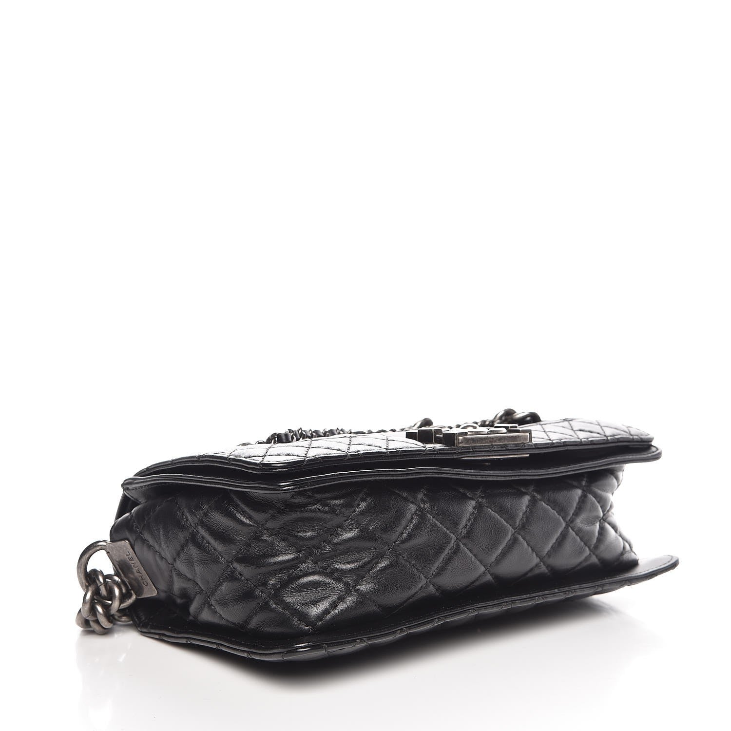 Chanel Calfskin Enchained Medium Boy Flap Black 4 of 8
