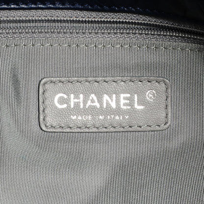 Chanel Calfskin Ultra Stitch Oversize Flap Navy 6 of 7