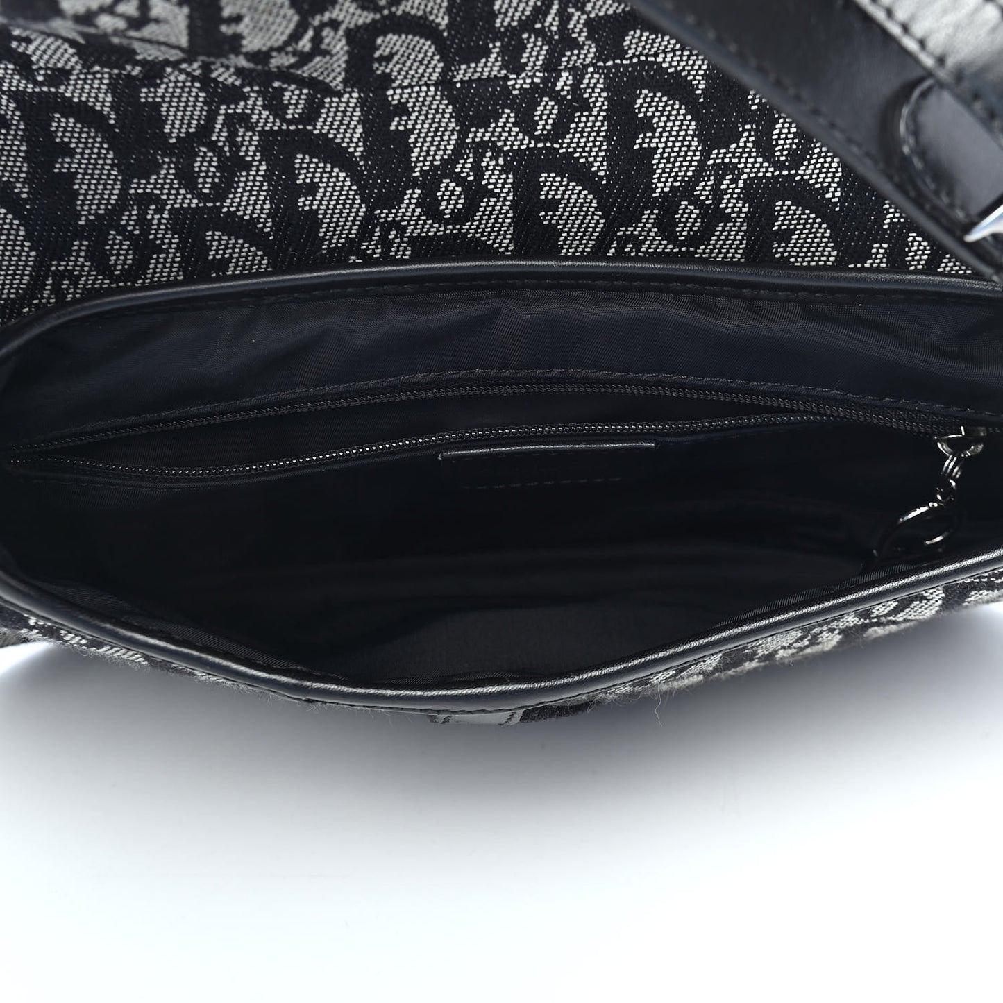Monogram Double Saddle Bag Black