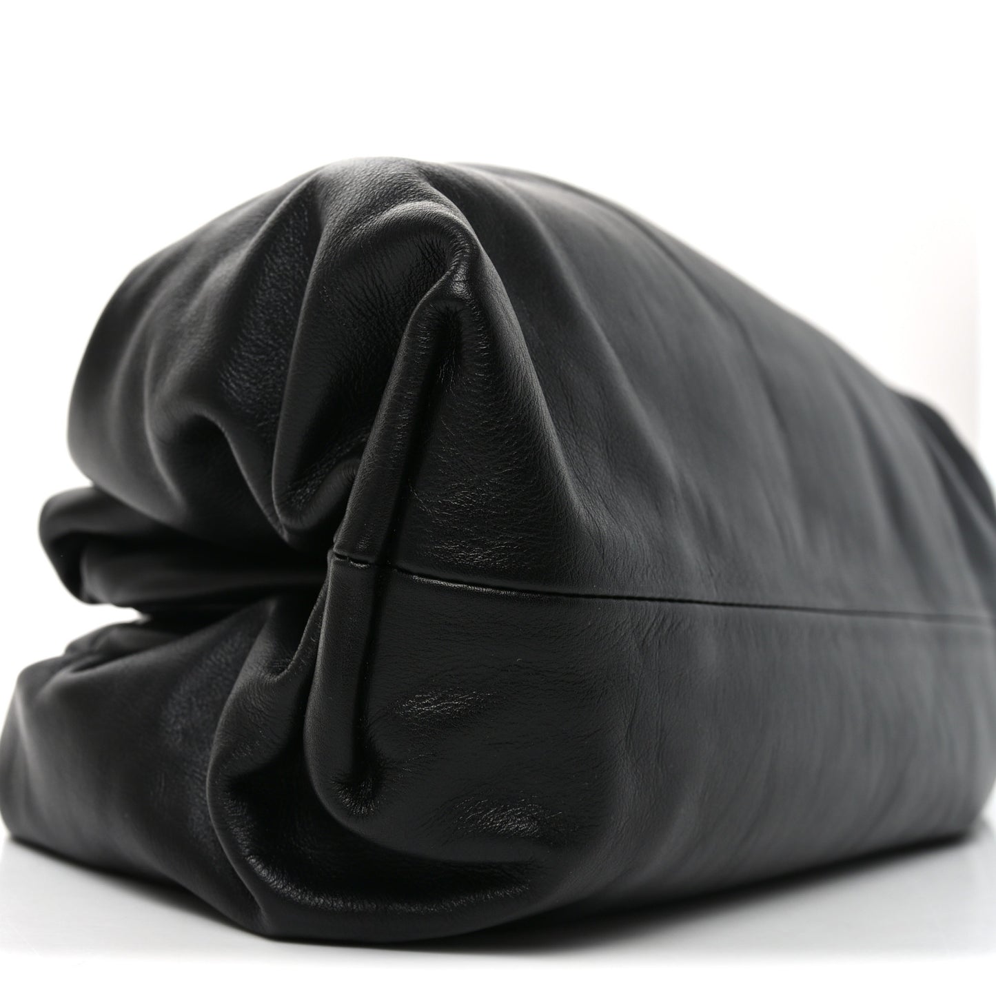 Smooth Butter Calf The Pouch Oversized Clutch Black