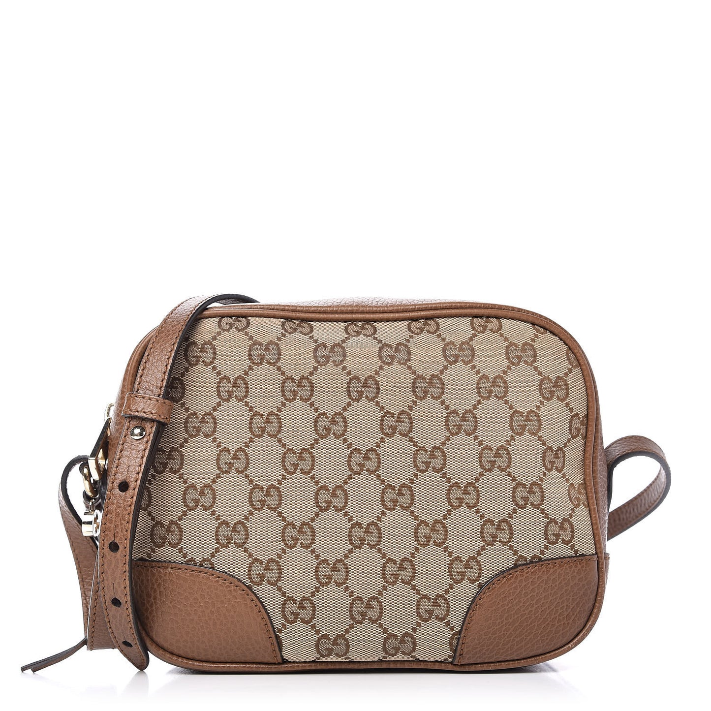 Monogram Mini Bree Messenger Bag Beige Tabacco