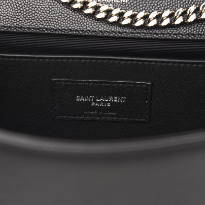 Saint Laurent Grain De Poudre Medium Classic Monogram Kate Tassel Satchel Black 7 of 10