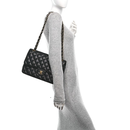 Chanel Caviar Quilted Jumbo Double Flap Black 2 of 11
