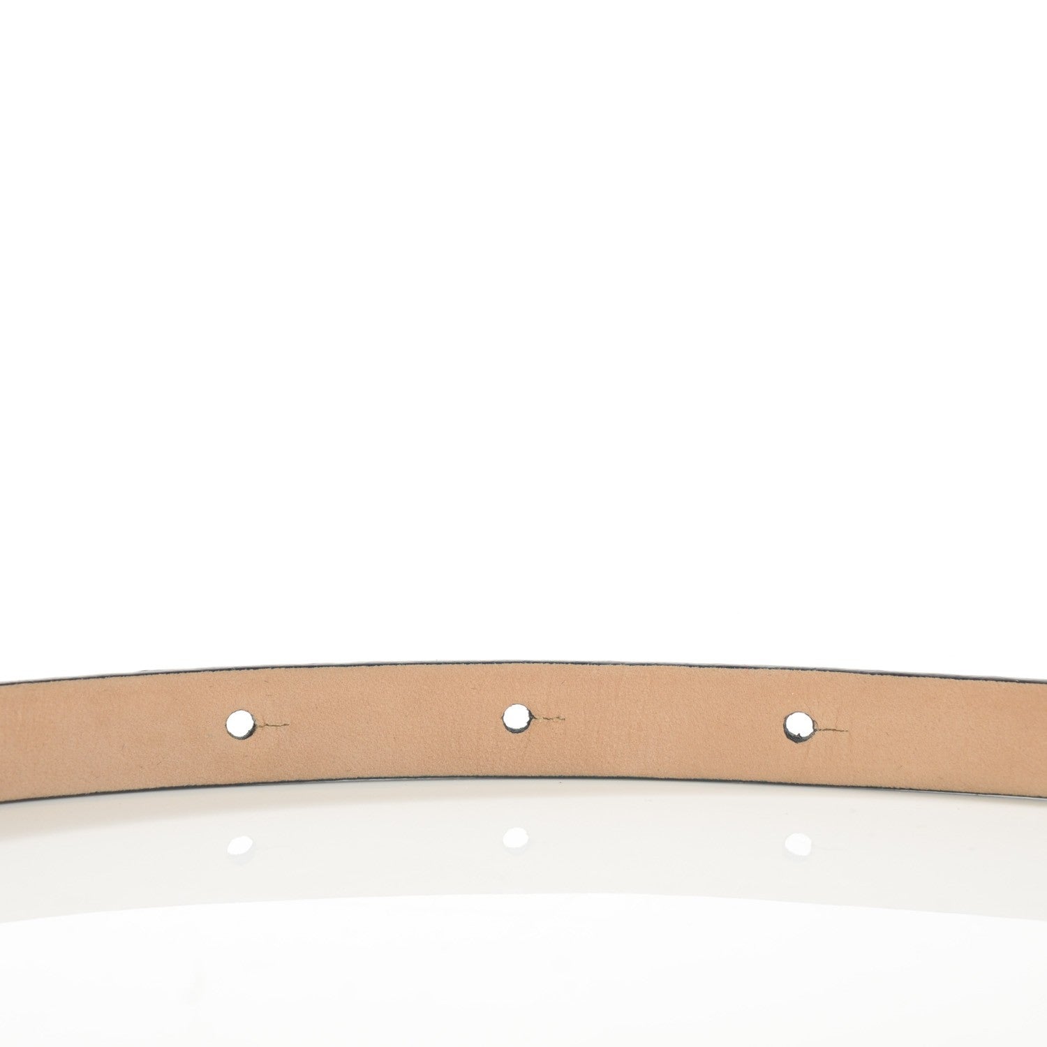 Chanel Leather CC Logo Skinny Belt 80 32 Navy Blue 11 of 12
