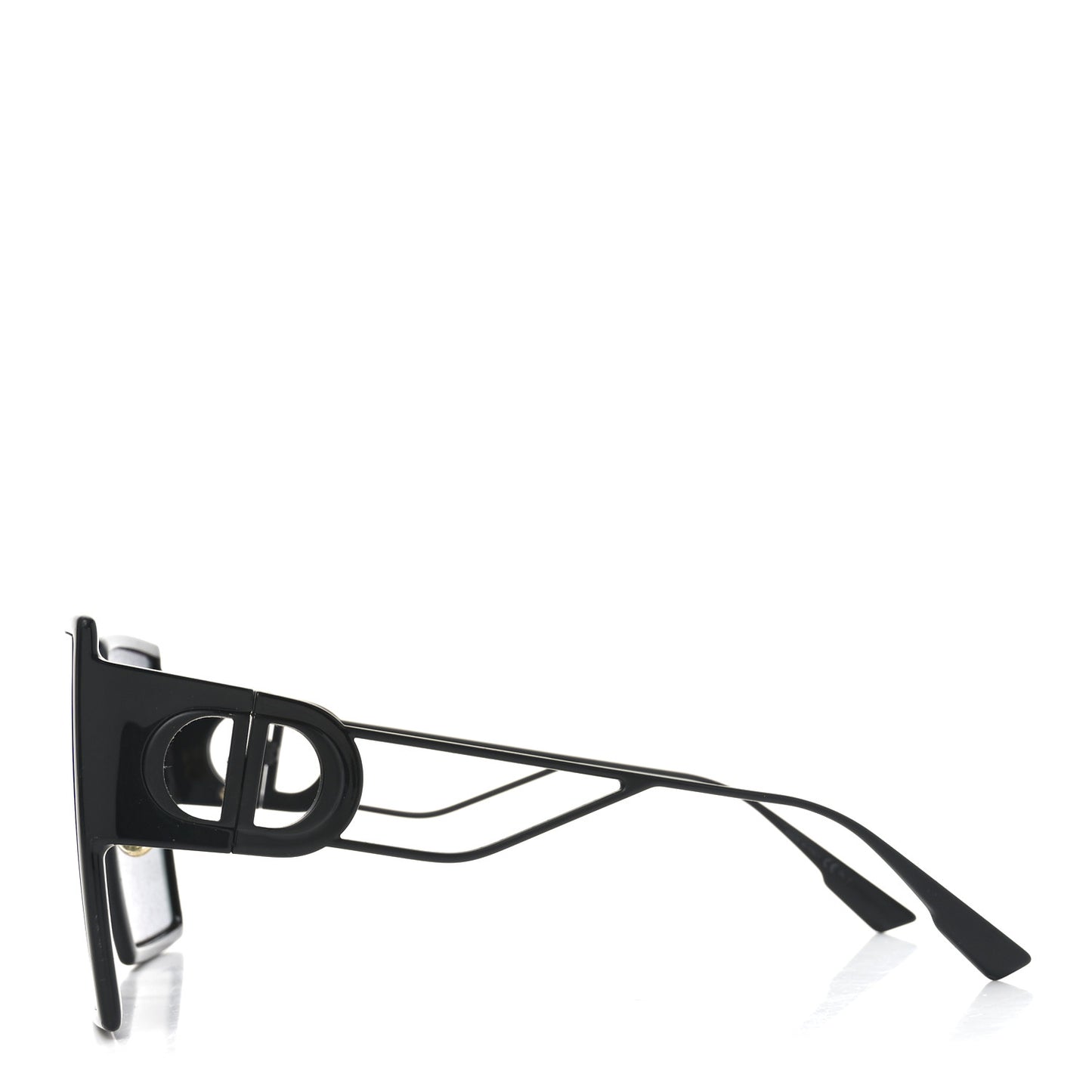 Acetate Square 30 Montaigne Sunglasses Black