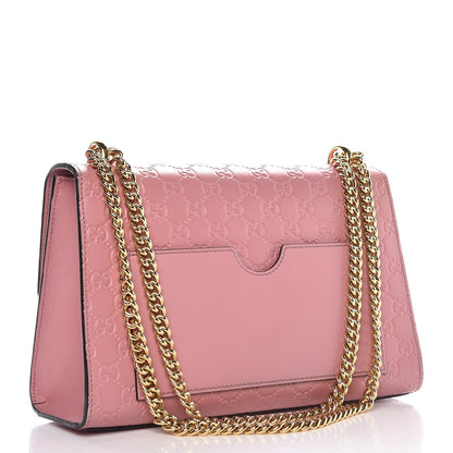 Gucci Guccissima Signature Medium Padlock Shoulder Bag Rose Baby Candy 4 of 12