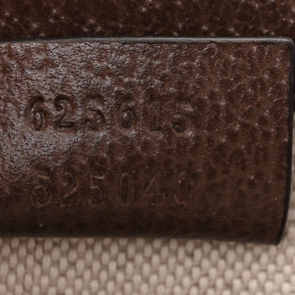 Gucci Monogram Jumbo GG Textured Dollar Calfskin Mini Horsebit 1955 Crossbody Bag Camel Ebony New Acero 7 of 11