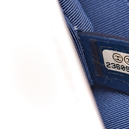 Chanel Sequin Canvas New Medium Cuba Boy Flap White Blue Red 7 of 20