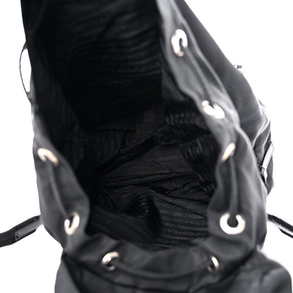 Prada Nylon Vela Cinch Backpack Black 5 of 14