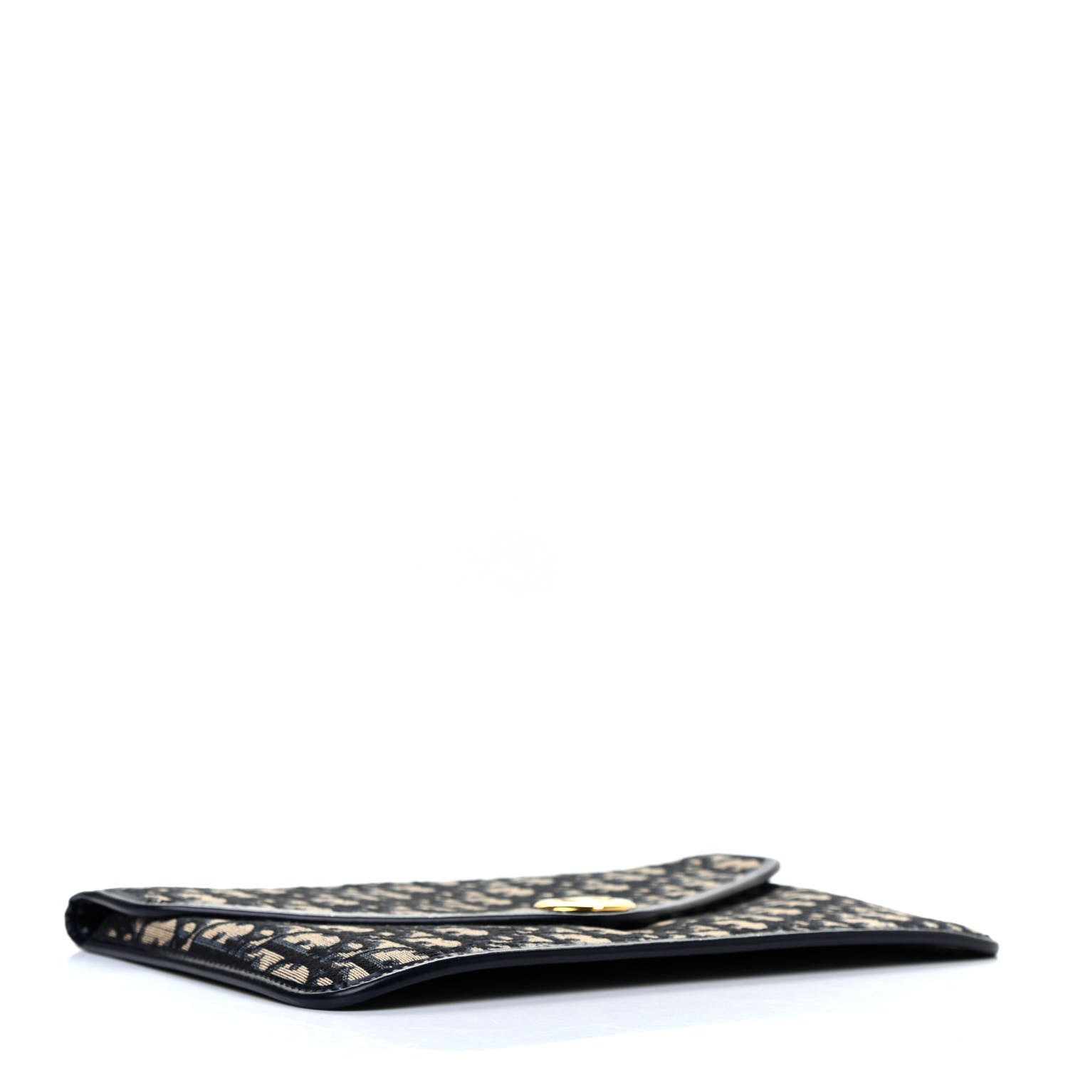 Christian Dior Monogram Envelope Flap Clutch Blue 4 of 7