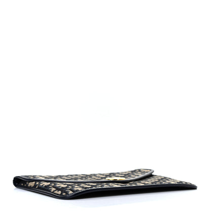 Christian Dior Monogram Envelope Flap Clutch Blue 4 of 7