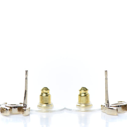 Chanel Metal CC Bead Drop Earrings Gold 3 of 4