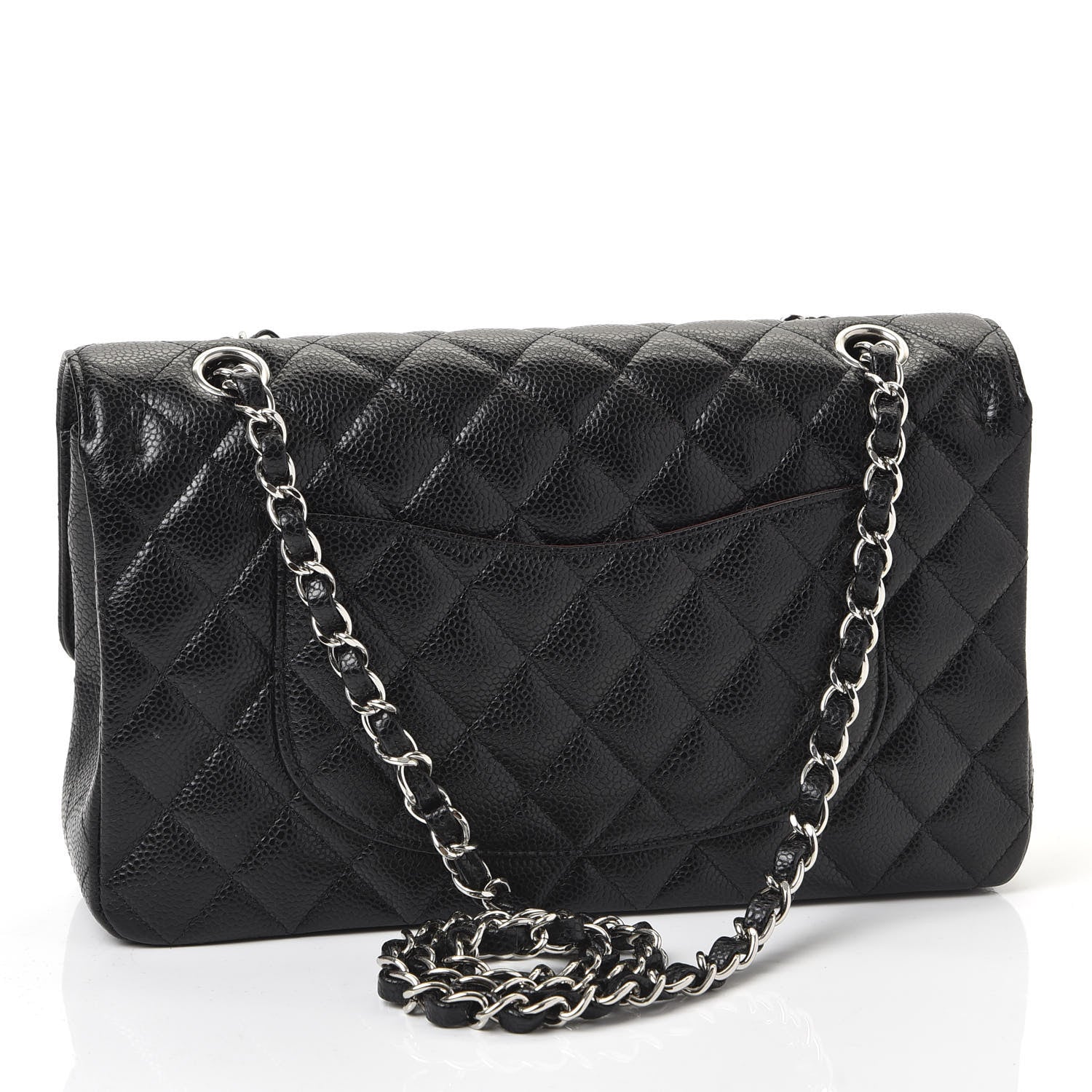 Chanel Caviar Quilted Medium Double Flap Black 2 of 10