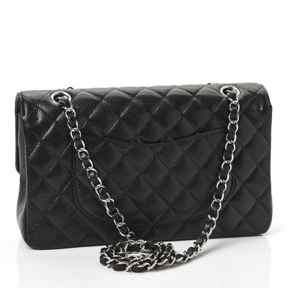 Chanel Caviar Quilted Medium Double Flap Black 2 of 10