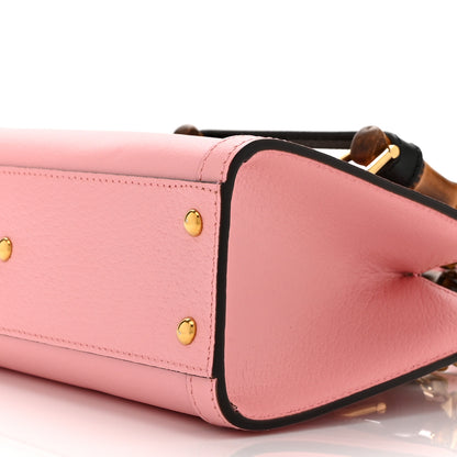 Gucci Textured Dollar Calfskin Web Small Diana Shoulder Bag Wild Rose Black 11 of 11