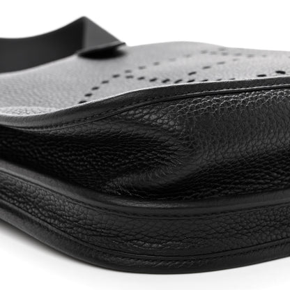 Hermes Taurillon Clemence Evelyne III PM Black 8 of 9