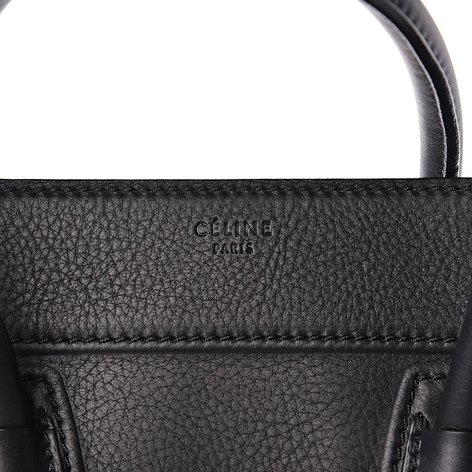 Celine Supple Calfskin Medium Phantom Luggage Black 6 of 9
