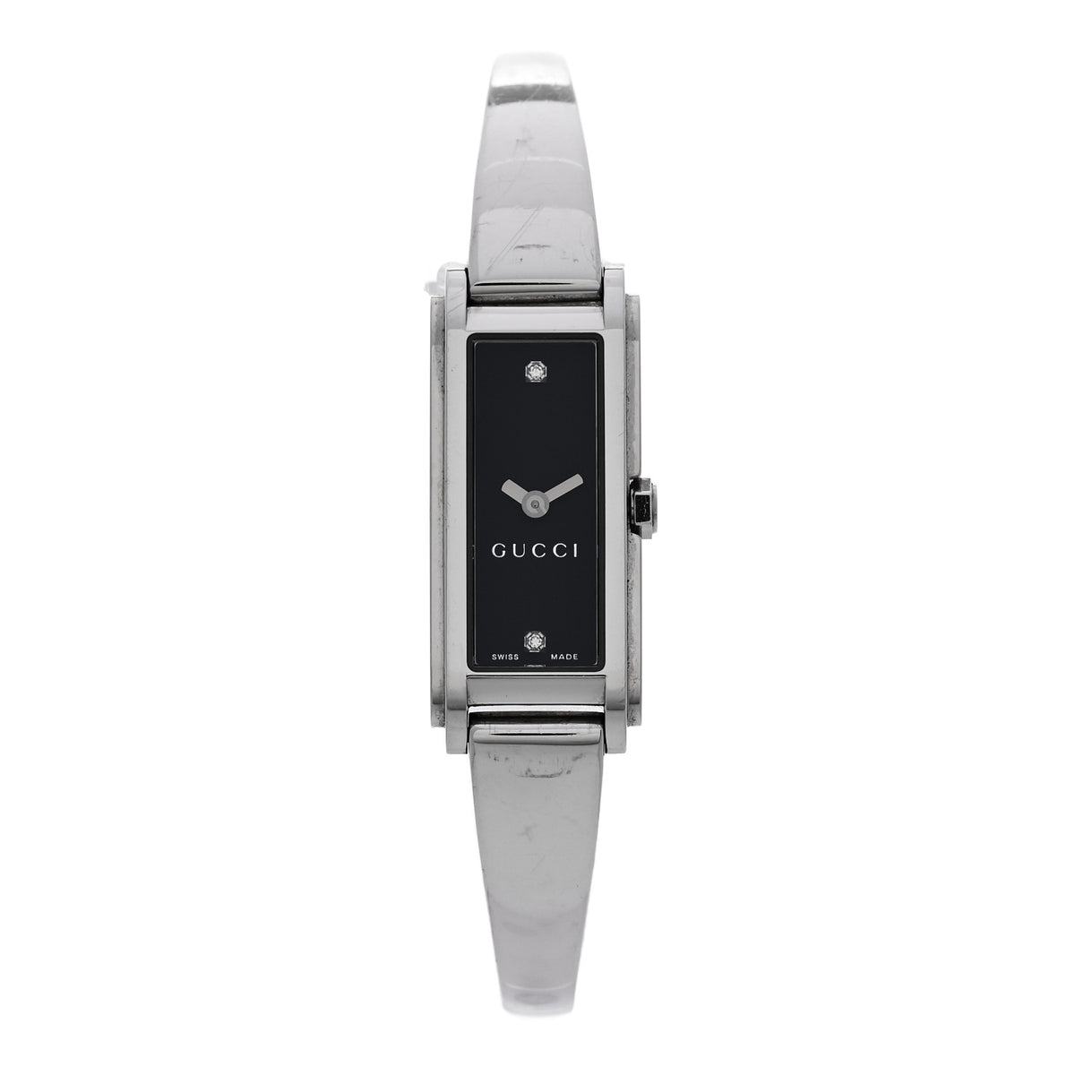 Gucci Stainless Steel Diamond 14mm 109 Horsebit Quartz Watch Black 1 of 4