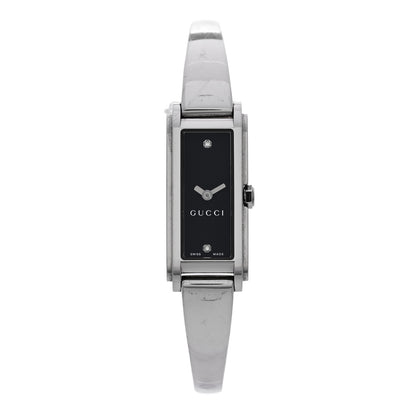 Gucci Stainless Steel Diamond 14mm 109 Horsebit Quartz Watch Black 1 of 4