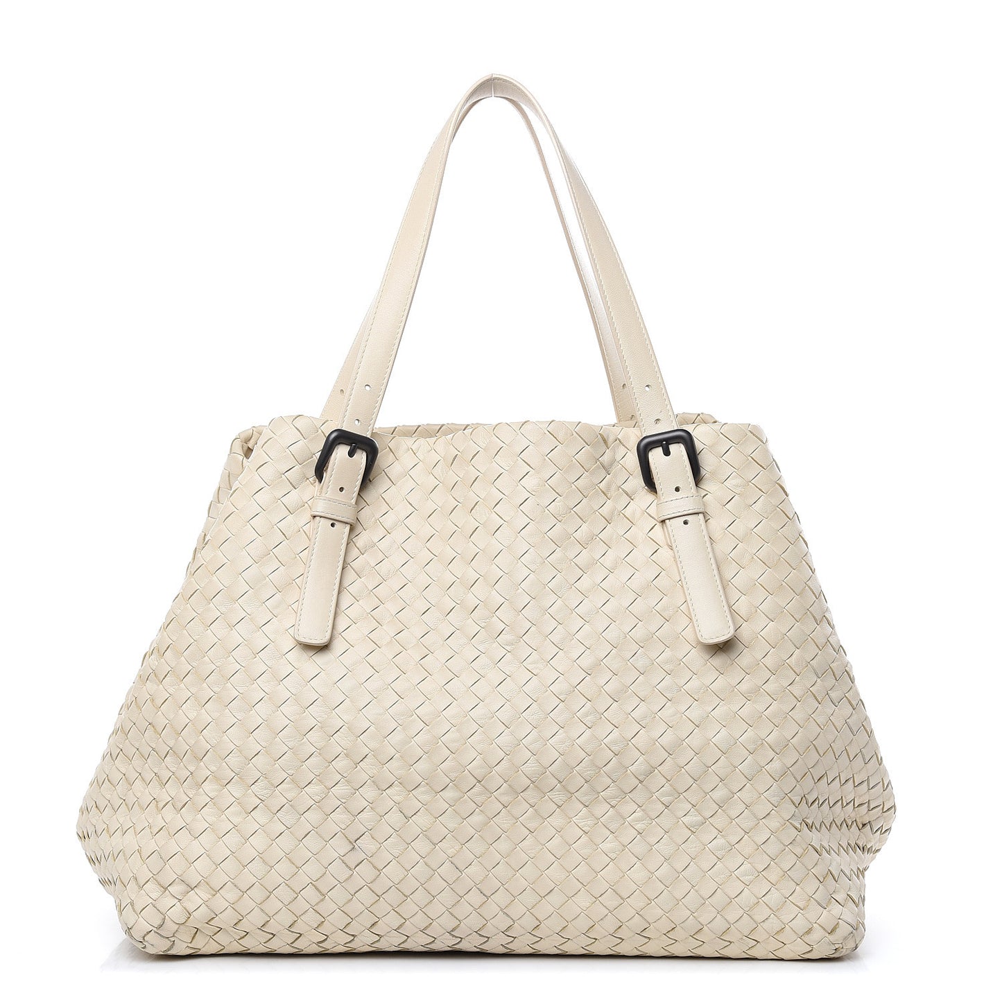 Nappa Intrecciato Large Cesta Tote White