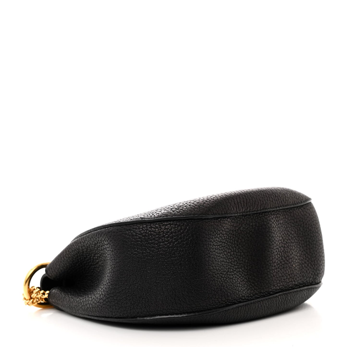 Grained Lambskin Drew Shoulder Bag Black