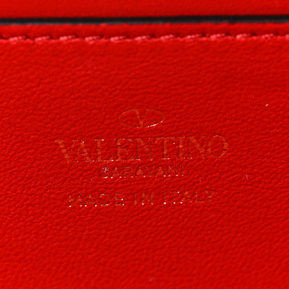 Valentino Garavani Grainy Calfskin Rockstud Alcove Box Clutch Black 6 of 8