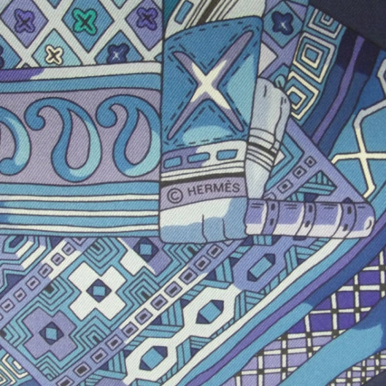 Hermes Silk Voyage En Etoffes Scarf 90 5 of 7