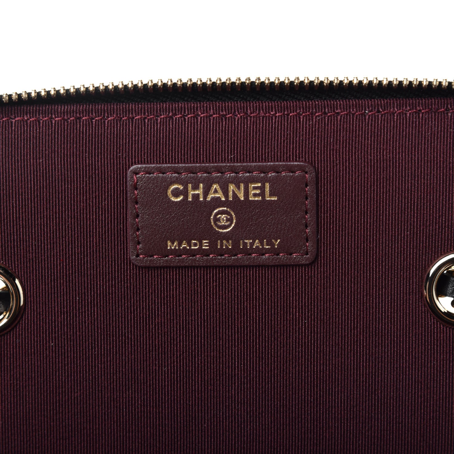 Chanel Lambskin Quilted Small Vanity Case With Chain Black 6 of 9