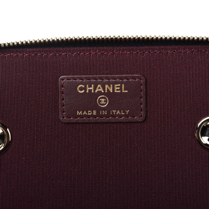 Chanel Lambskin Quilted Small Vanity Case With Chain Black 6 of 9