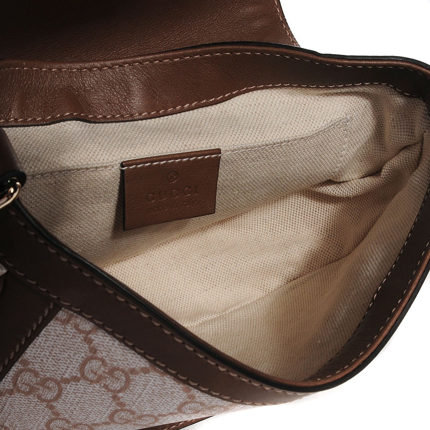 GG Supreme Monogram Small Nice Messenger Bag Brown