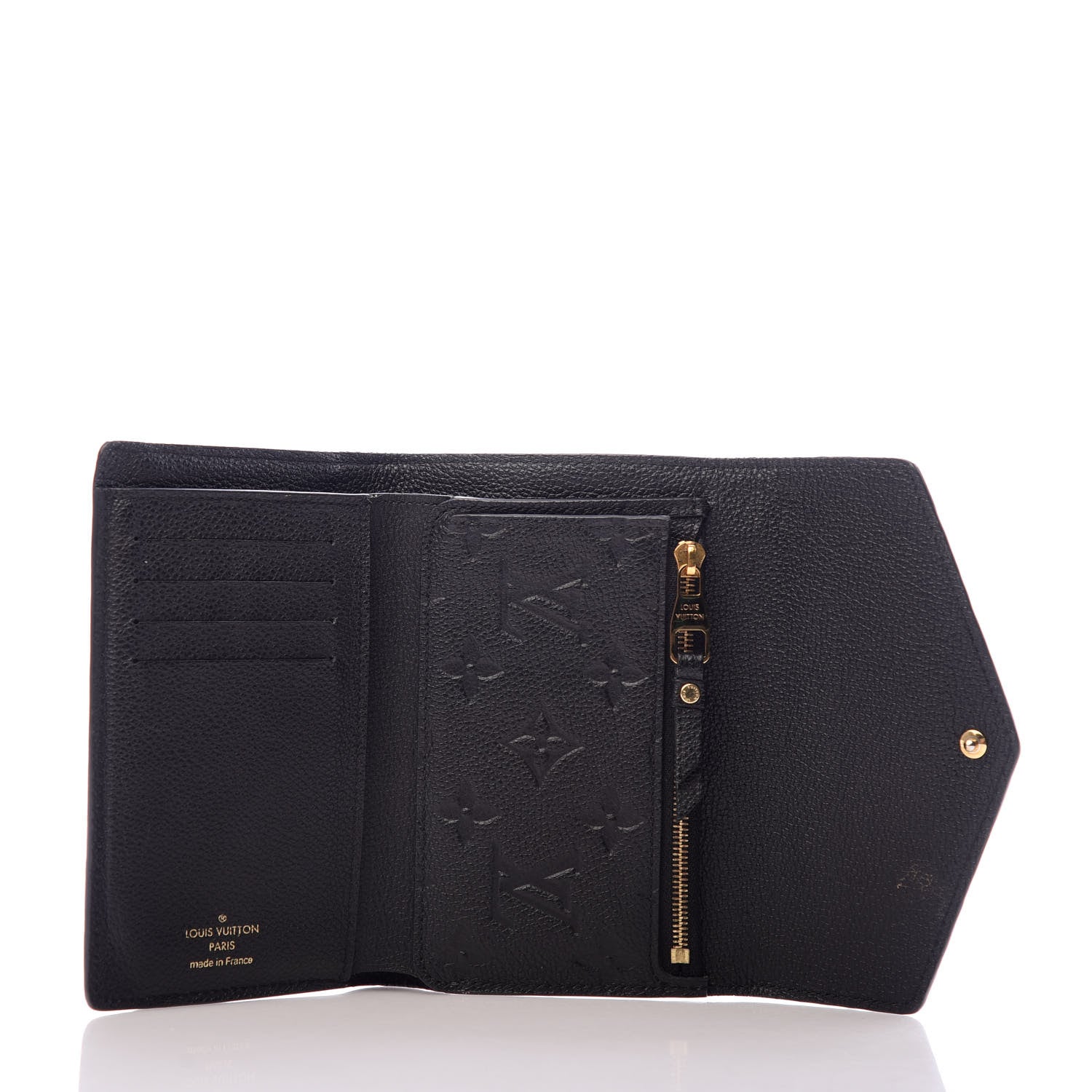 Louis Vuitton Empreinte Compact Curieuse Wallet Black 5 of 7
