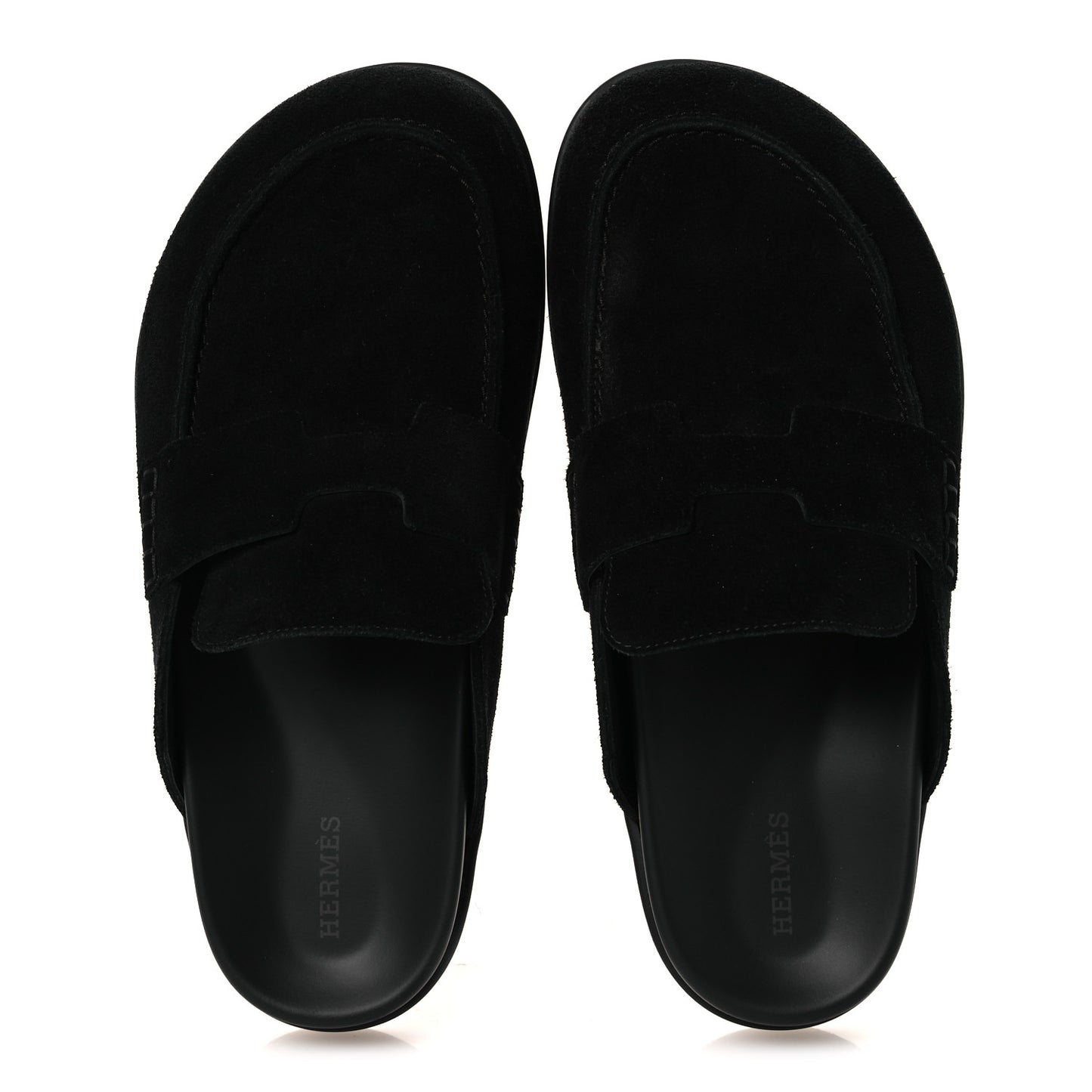 Suede Calfskin Go Mules 39 Black