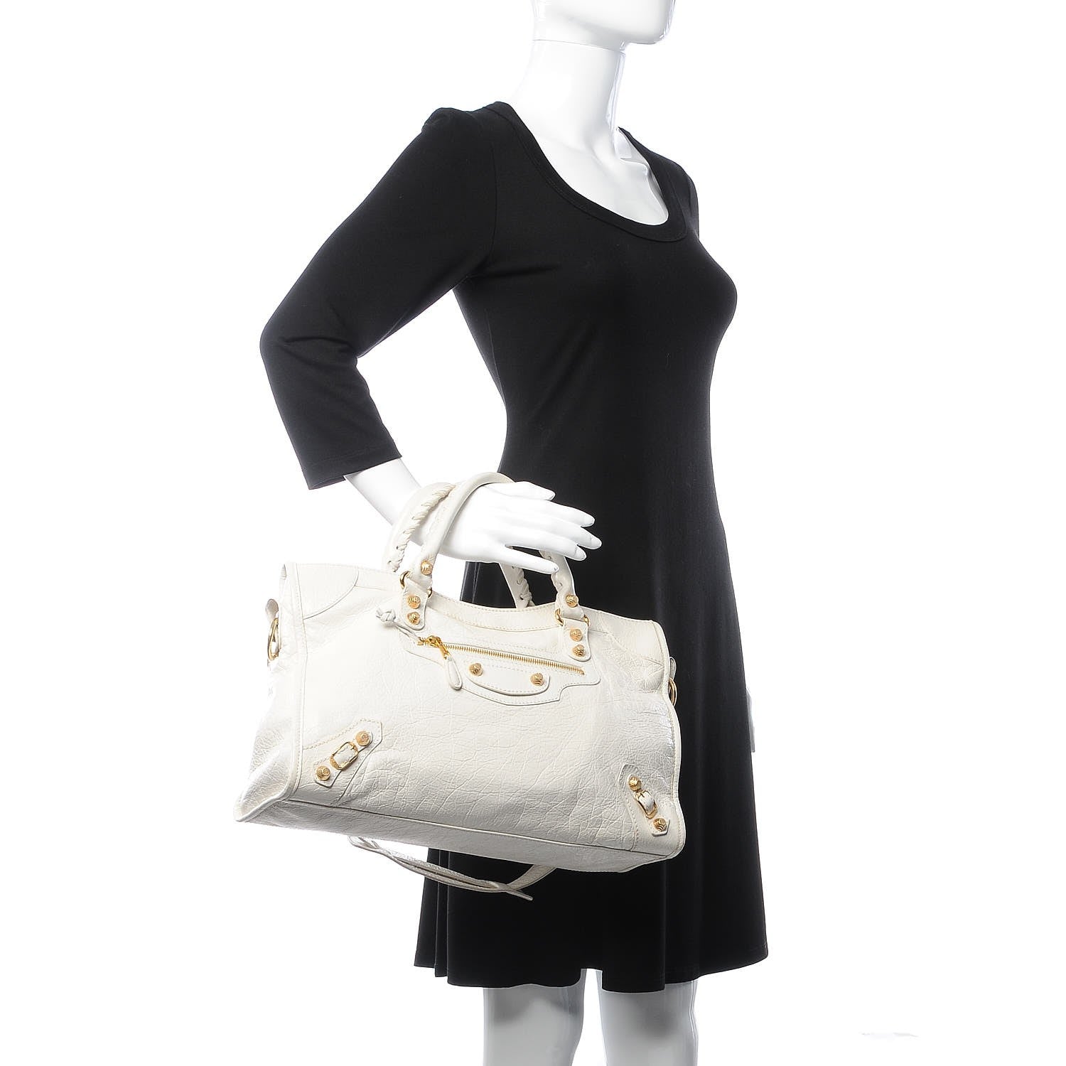 Balenciaga Agneau Giant 12 Gold Hardware First Ivory 2 of 9
