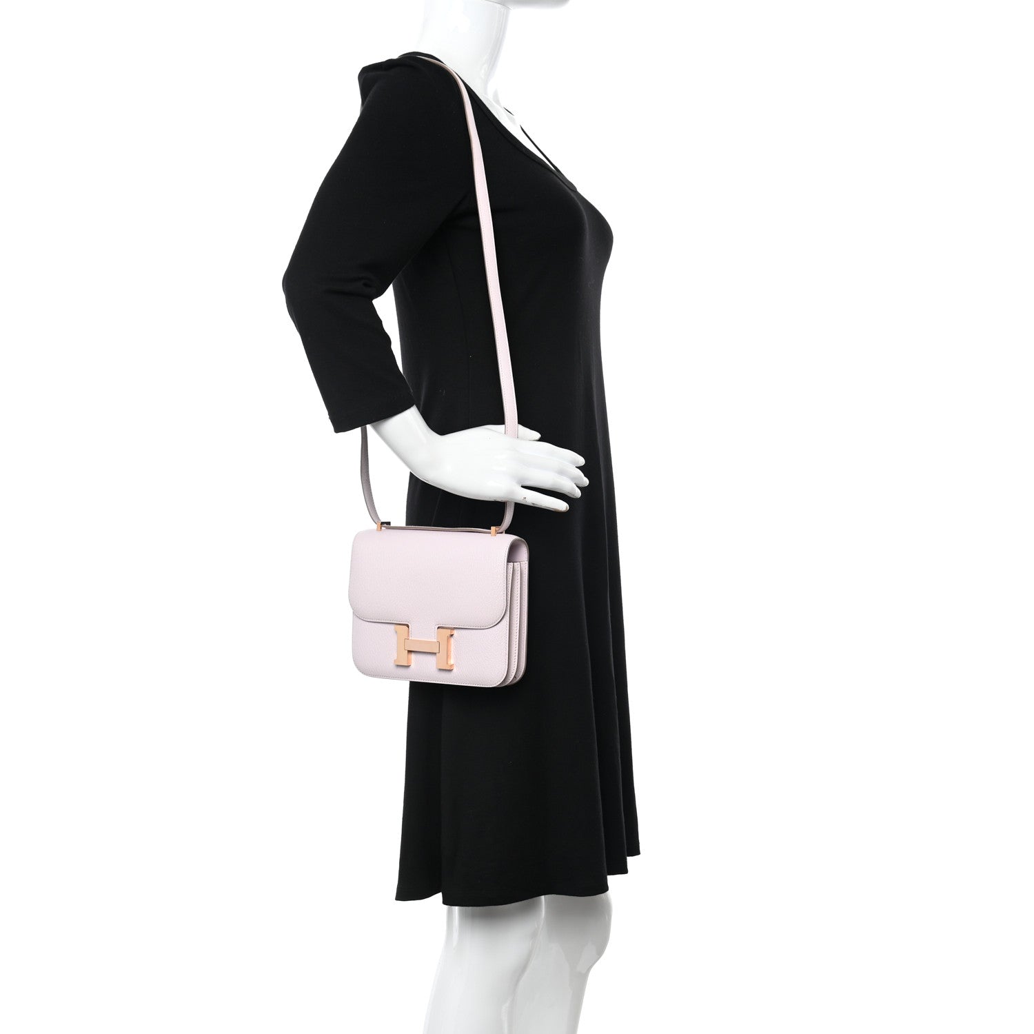 Hermes Chevre Mysore Constance 18 Mauve Pale 2 of 11